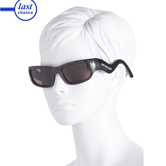 BALENCIAGA Black/grey 58mm Square Sunglasses - Picture 2 of 2